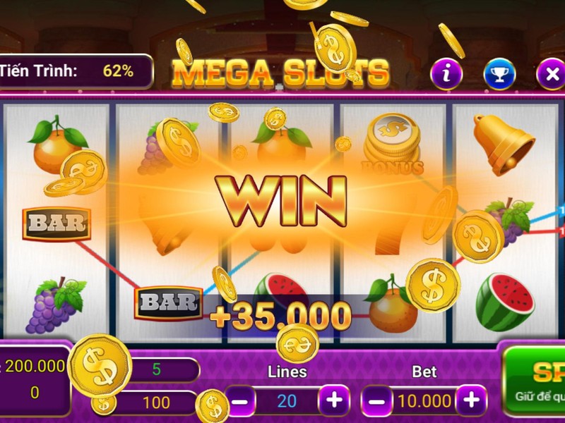 Biểu tượng trái cây và số 7 may mắn trên máy Slot cổ điển tại 78win88.