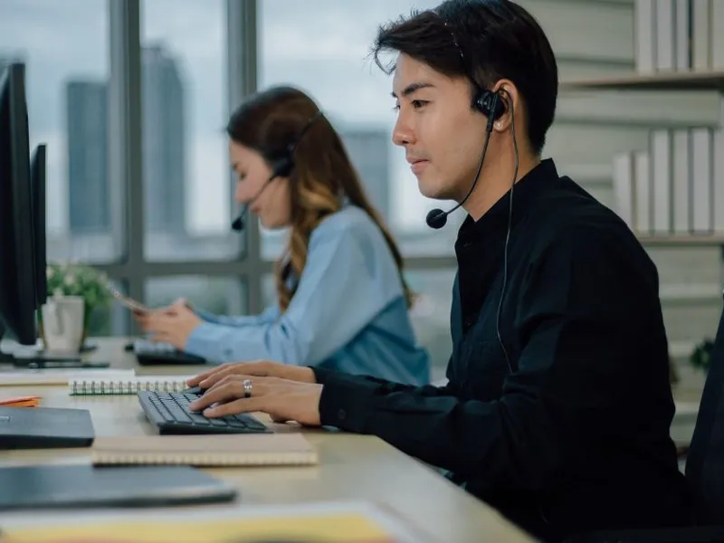 Đội ngũ hỗ trợ đại lý 78win88 đang làm việc